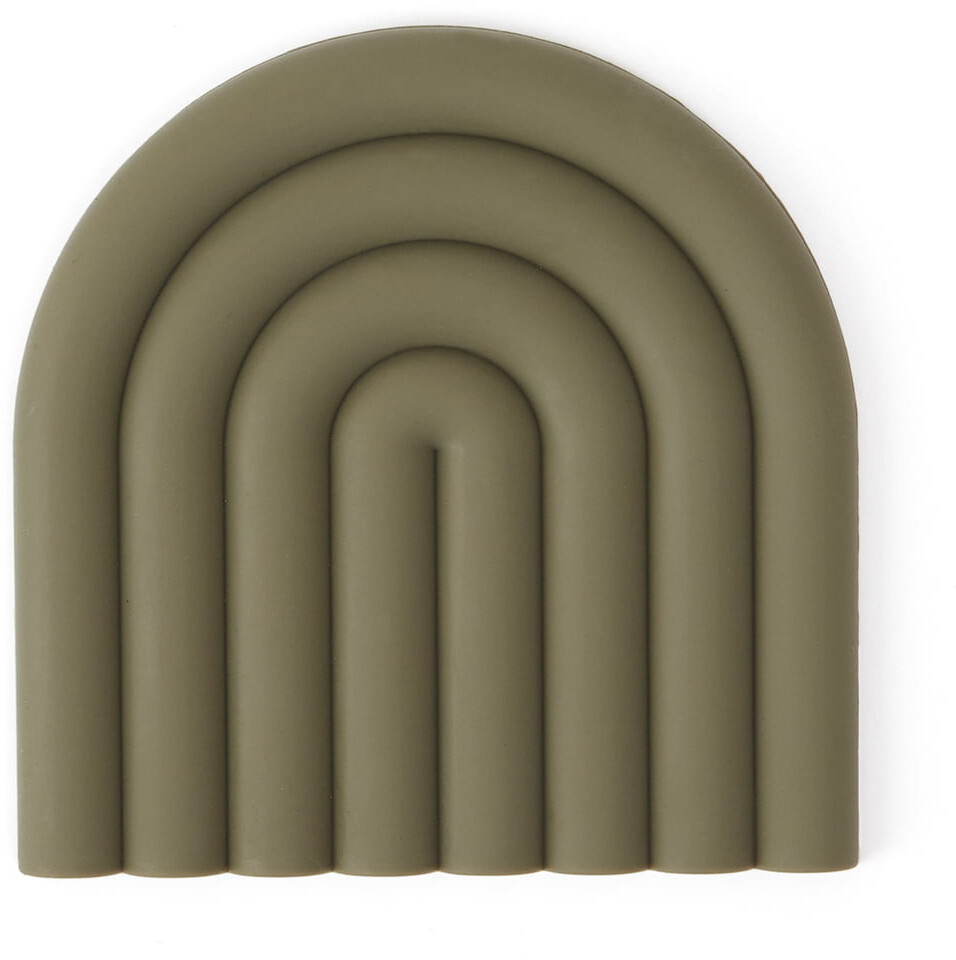 OYOY Rainbow coasters olive