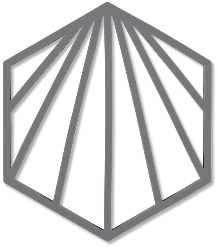 Zone Denmark Shell coaster 16 x 14 cm cool gray
