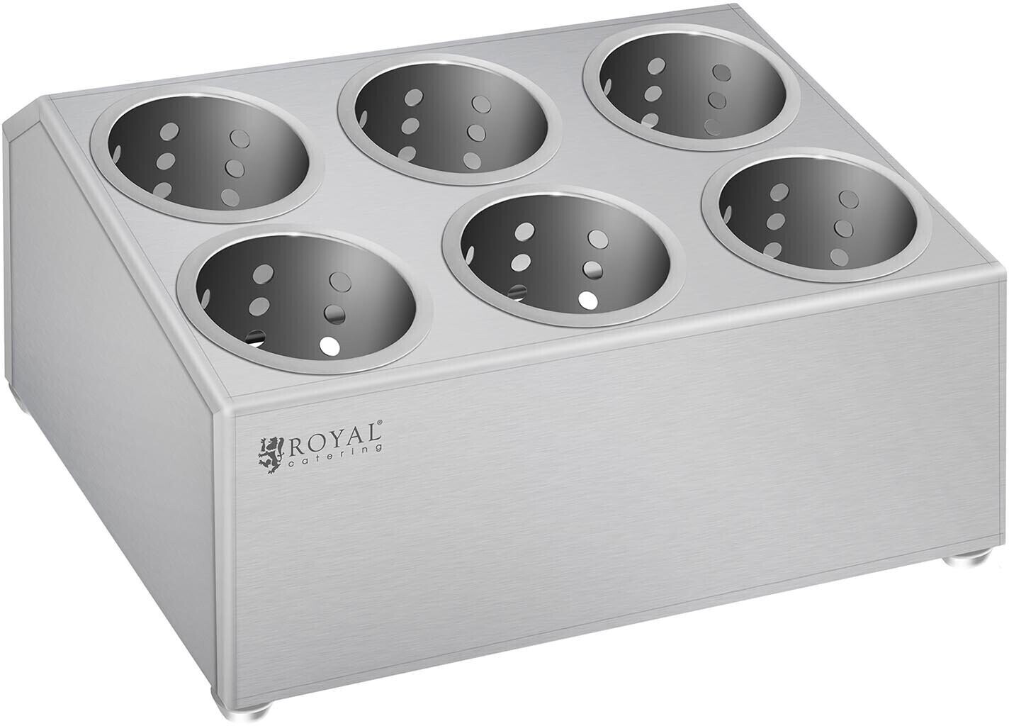 Royal Catering Utensil Holder 6 Stainless Steel