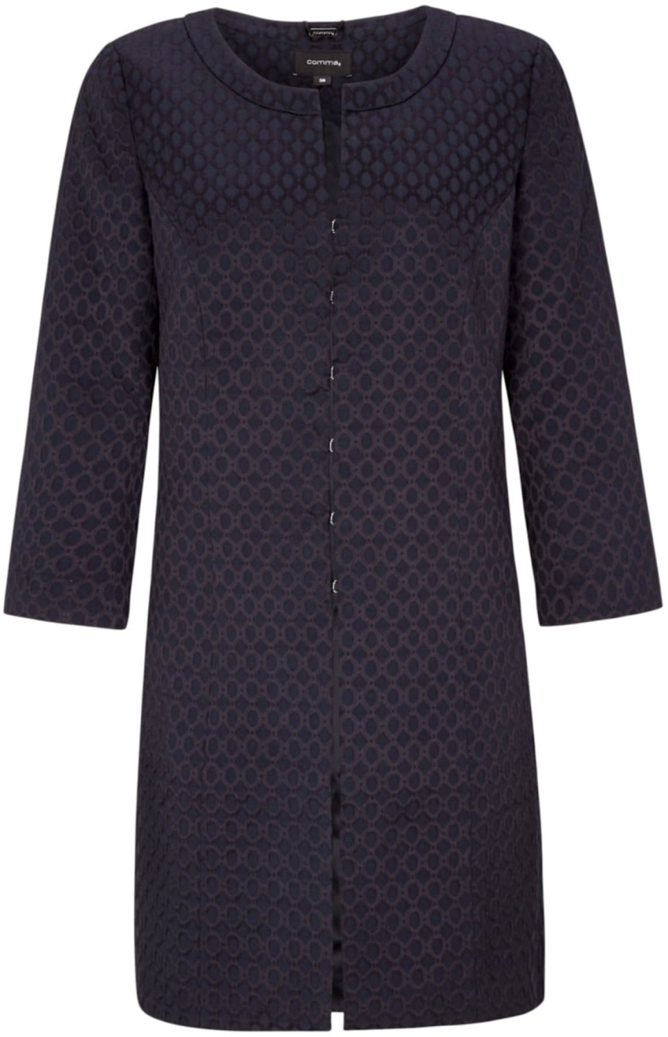 Comma Jacquard frock coat with 3/4-length sleeves (8T.001.52.4224) ink blue