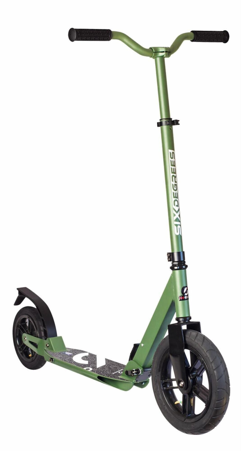 Six Degrees Aluminium Scooter All Terrain 300/205 mm olive green