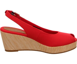 Tommy Hilfiger Iconic Elba Slingback Wedges FW0FW04788 primary red au meilleur prix sur idealo