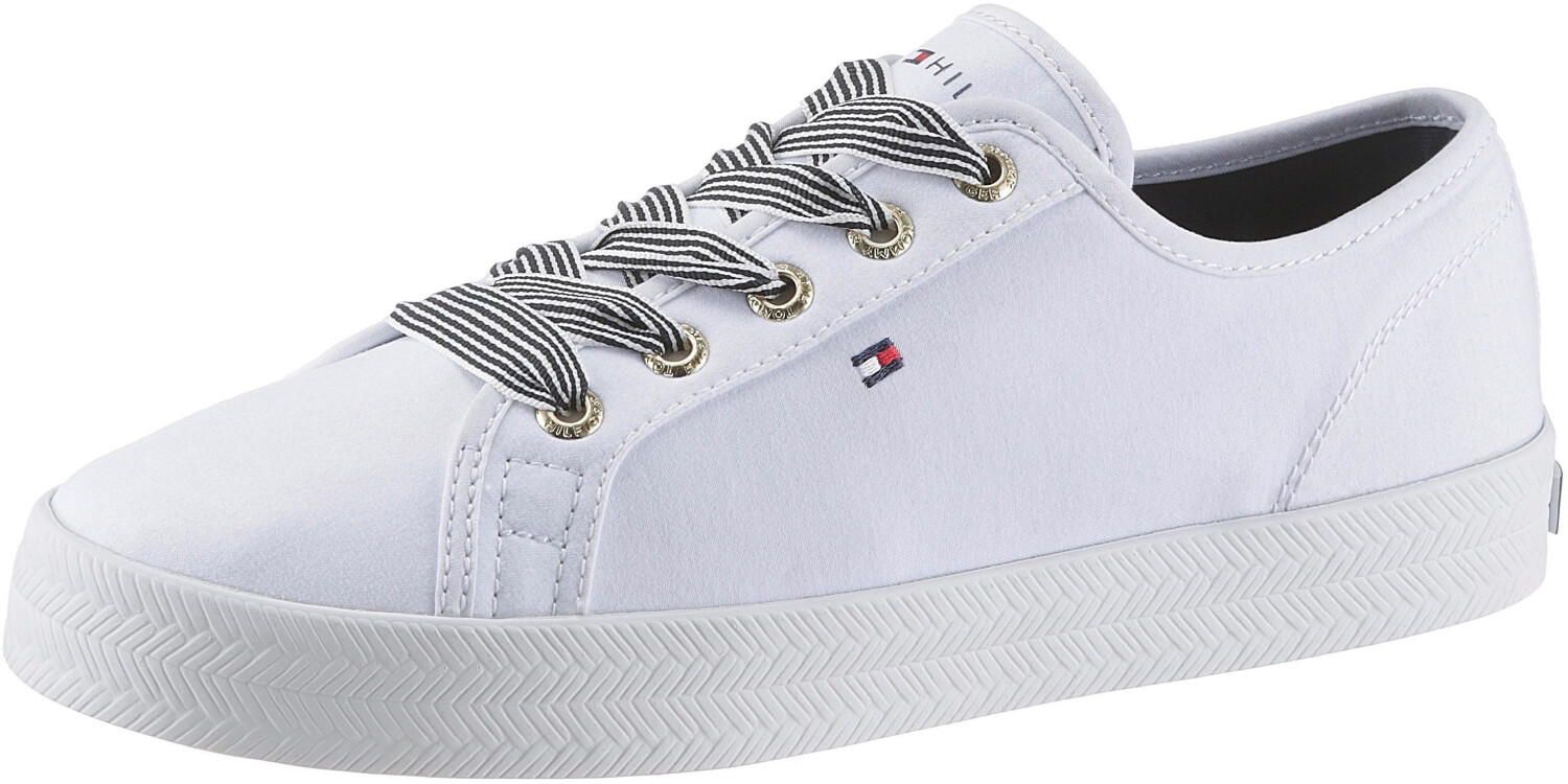 Chaussures Baskets Tommy Hilfiger femme Essential Nautical taille Blanc Blanche