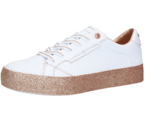 Tommy Hilfiger Glitter Foxing Dress Trainers (FW0FW04849) white/gold