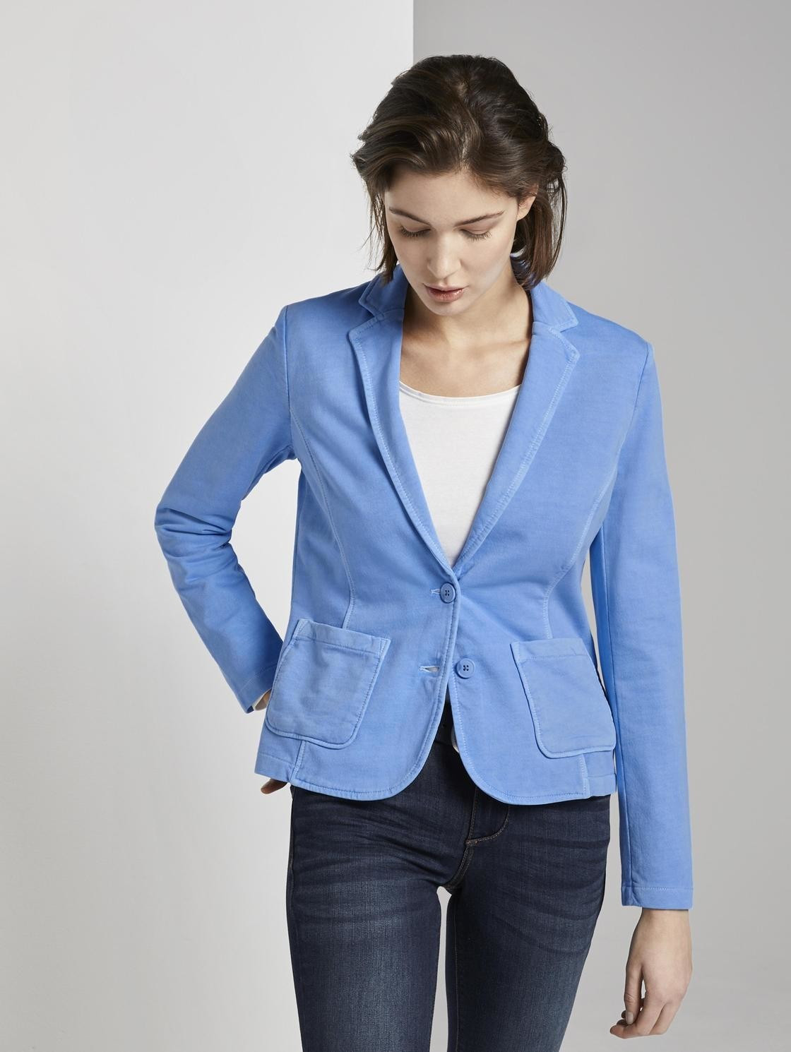 Tom Tailor Sweat-Blazer (1016249) sea blue ab 30,00 € | Preisvergleich