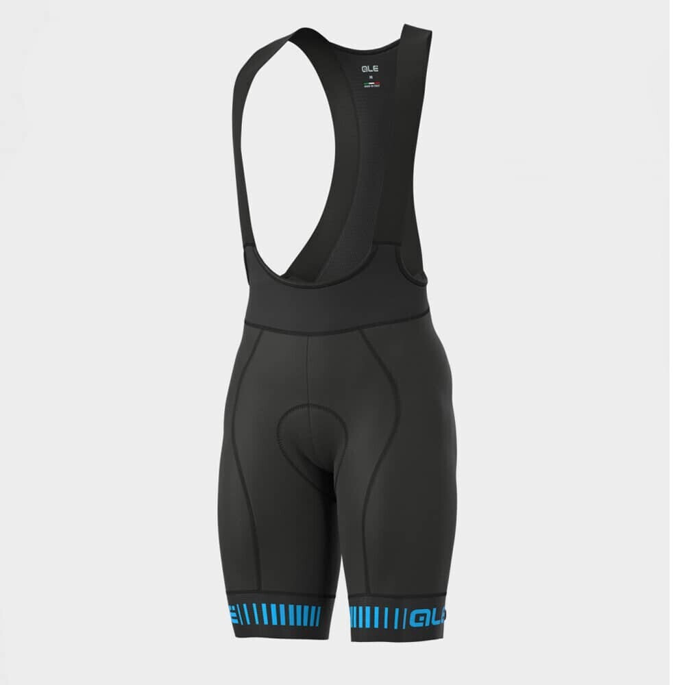 Alé Cycling Graphics PRR Strada Bib Shorts Mens black-cyan