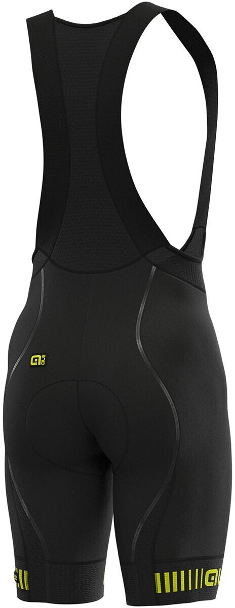 Alé Cycling Graphics PRR Strada Bib Shorts Mens black flou yellow
