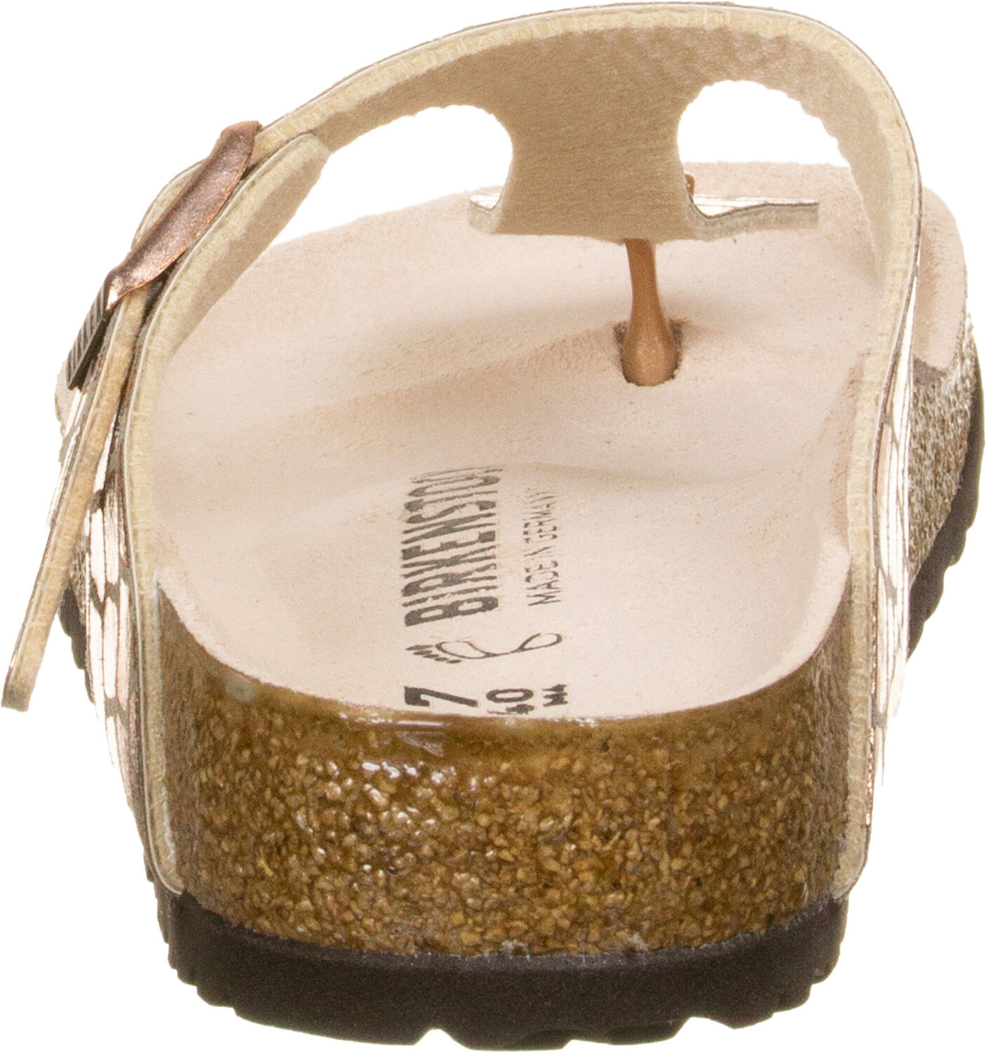 birkenstock gizeh gator gleam copper