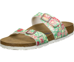 Birkenstock Sydney Soft Footbed Birko-Flor super natural flower emerald  (schmal) ab 57,26 € | Preisvergleich bei idealo.de