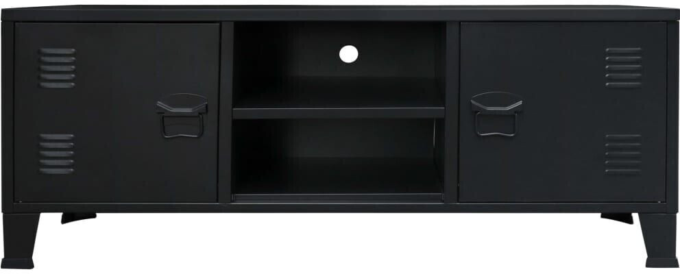 VidaXL Black metallic TV stand 120 x 35 x 48 cm (245964)