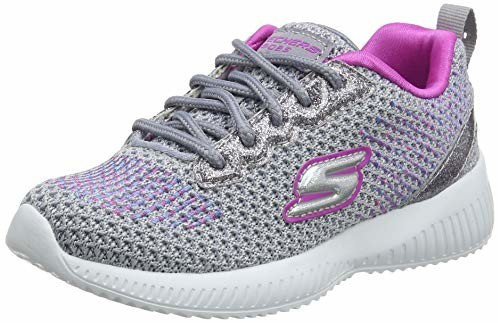 Skechers Bobs Squad (85680L) gray/hot pink glitter