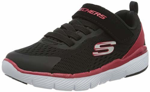 Skechers Flex Advantage 3.0 (98143L) black mesh/red/silver trim