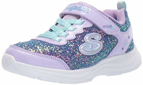 Skechers Glimmer Kicks N' Glow (20267L) lavender rock glitter/aqua/pink trim