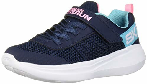 Skechers Go Run Fast Viva Valor (85401L) navy mesh/aqua trim