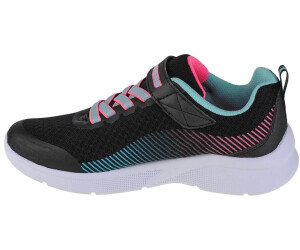 Buy Skechers Microspec 302016L black mesh aqua neon pink trim
