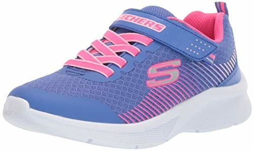 Skechers Microspec (302016L) blue mesh/neon coral/lt coral trim