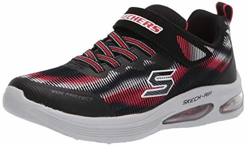 Skechers Skech-Air Dual (400032L) black/red textile/black synthetic/red/white trim