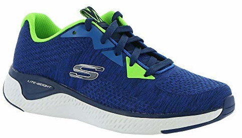 Skechers Solar Fuse (400014L) blue/navy textile/lime and blue trim