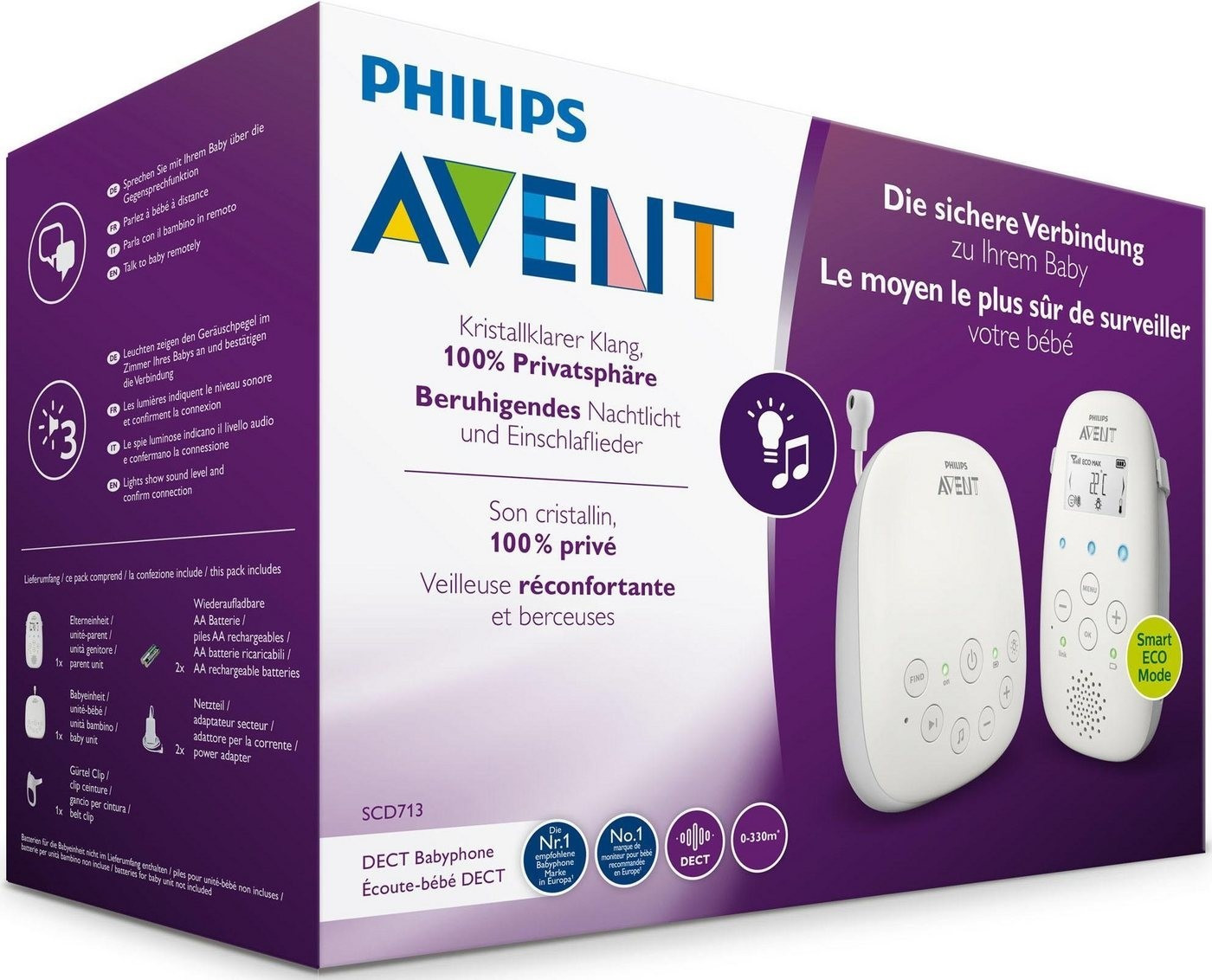 Vigilabebes Philips Avent DECT SCD713/26 – Alfa lopez