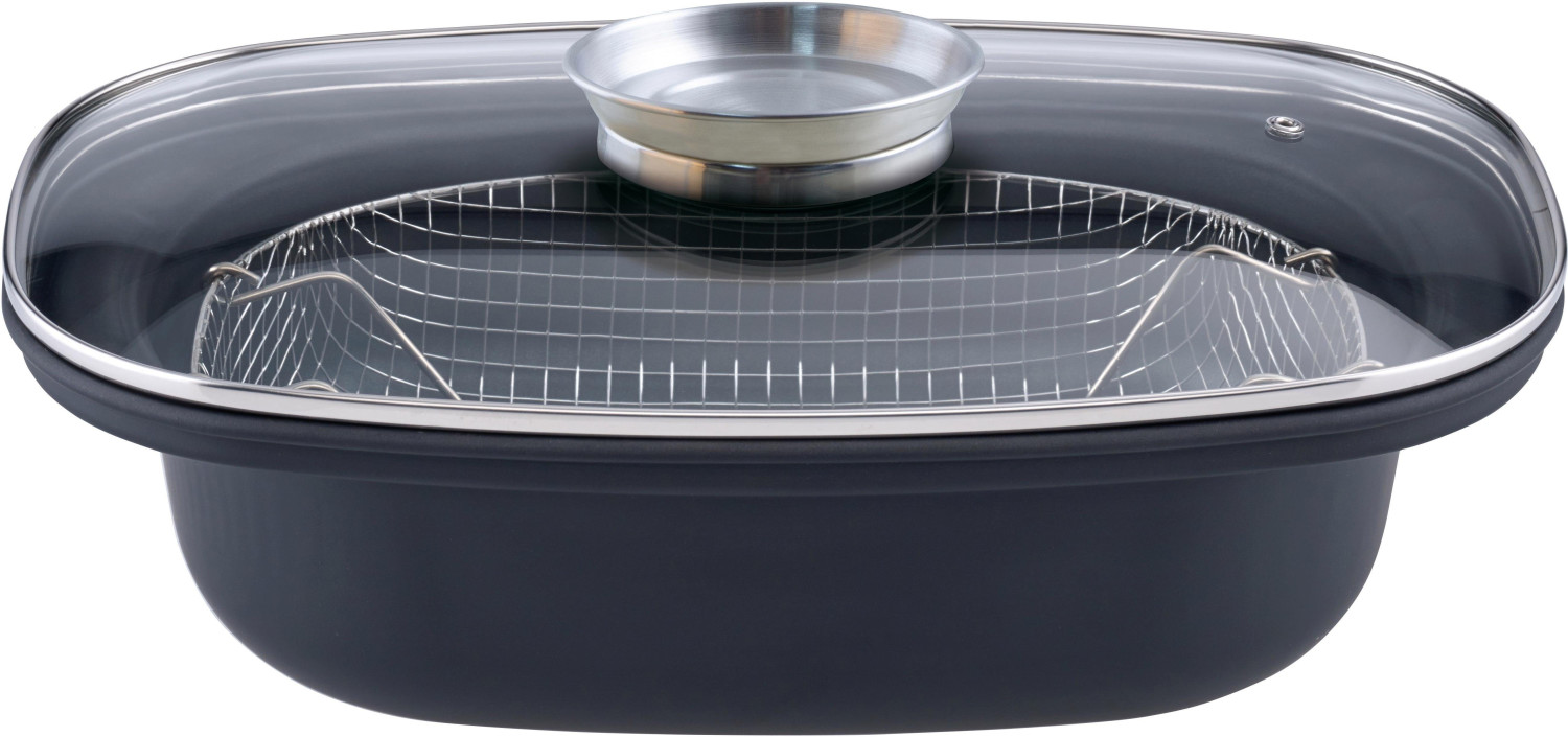 GSW Roaster 32 x 22 cm black stainless steel