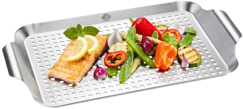 Gefu Grill pan BBQ 43 x 25 cm silver-colored