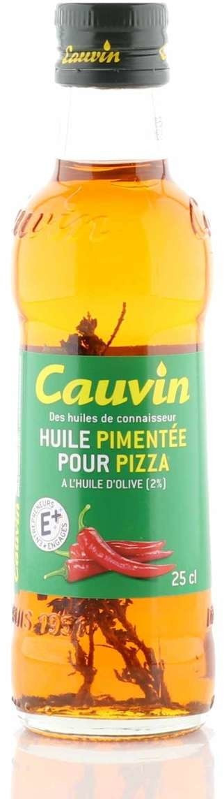 25Cl Huile Pimentee Pizza Bio Cauvin - DRH MARKET Sarl