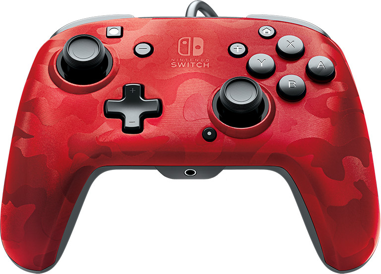 PDP Nintendo Switch Faceoff Deluxe filaire (Camouflage Rouge)