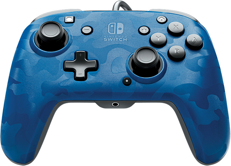 PDP Nintendo Switch Faceoff Deluxe+ Audio Wired Controller (Blue Camo)