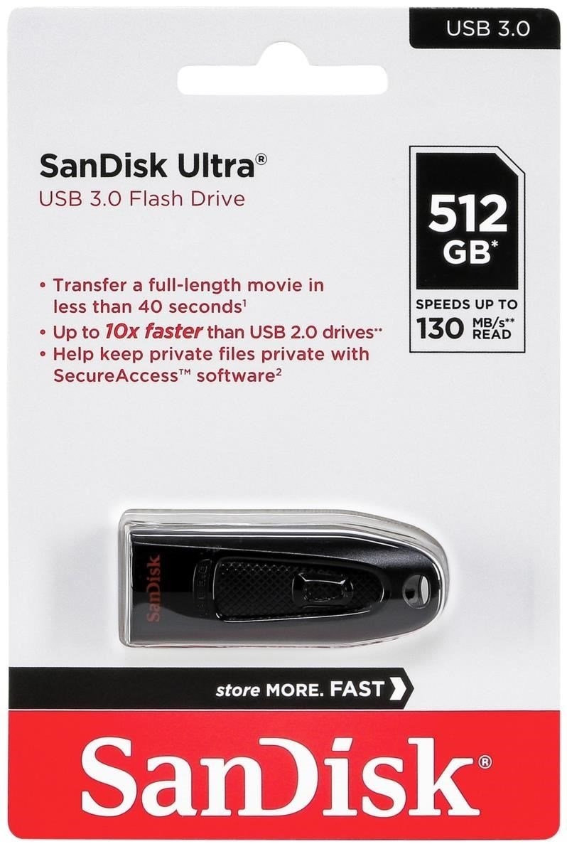 SanDisk Clé USB 3.0 Ultra - 16 Go - Noir