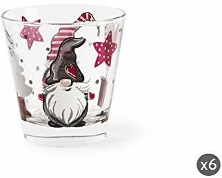 Excelsa Gnomo Christmas water glasses (set of 6)