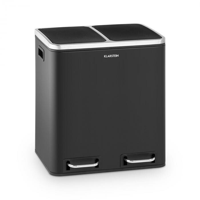 Klarstein Trash Gordon 2 x 15 L black