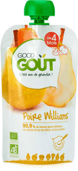 Good Goût Compote Poire Williams +4 mois (120 g)