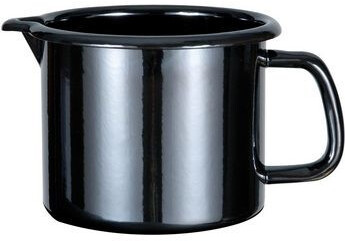 GSW Milk pot Professional Black Star steel enamel 1.5 liters