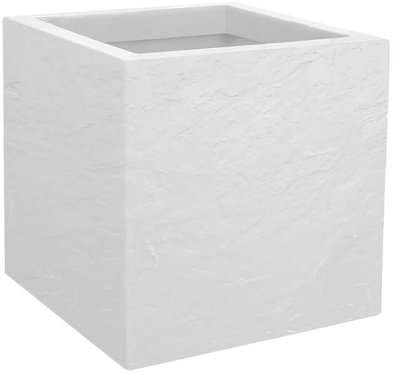 EDA Pot carré Volcania'Up 21 L blanc cérusé