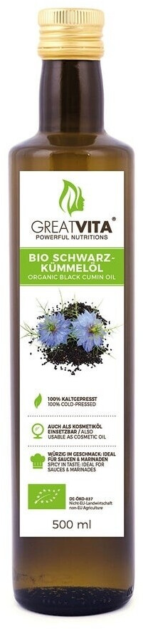 MeaVita Organic Black Cumin Oil (500ml)