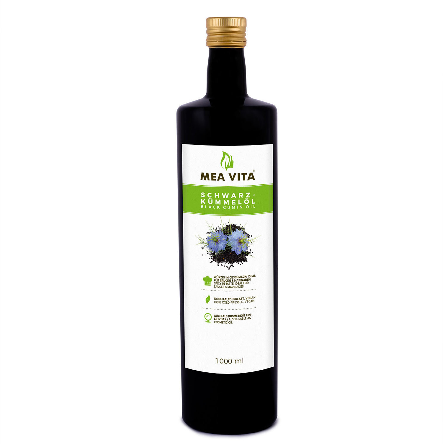 MeaVita Organic Black Cumin Oil (1l)