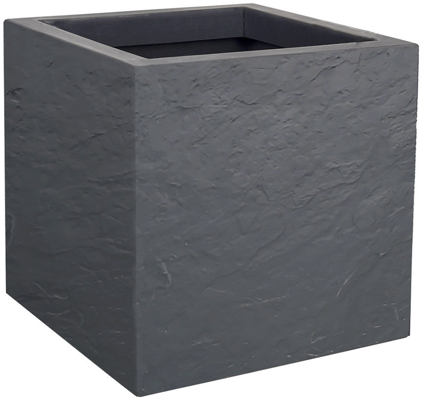 EDA Pot carré Volcania'Up 21 L gris galet