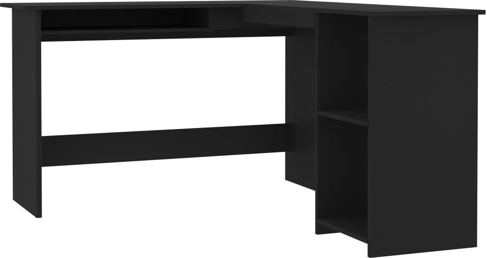VidaXL Aggloméré noir