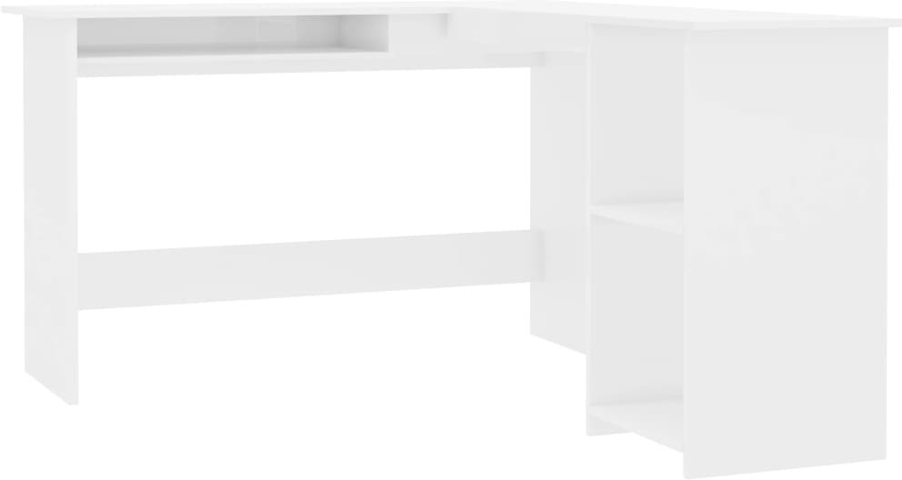 VidaXL Aggloméré blanc brillant