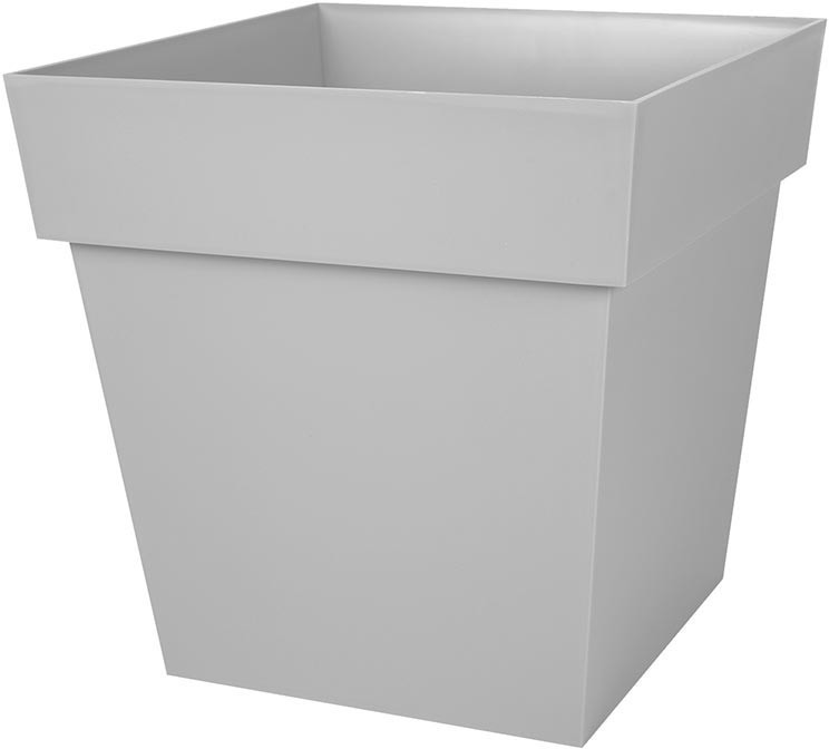 EDA Pot carré Toscane 38L gris béton
