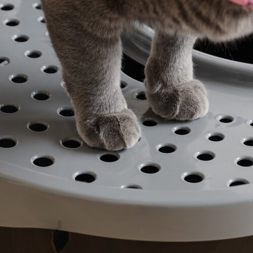 Iris Ohyama Bac à litière pour chat Black/Grey