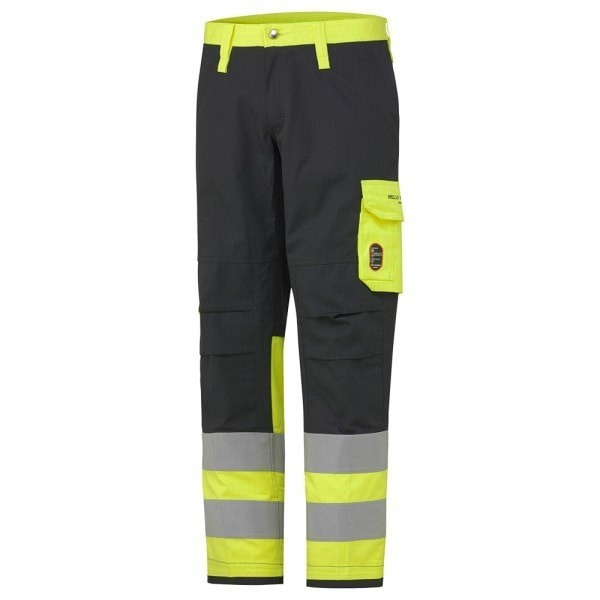 Helly Hansen Aberdeen Class 1 High Vis Flame Retardant Work Pants (76479) yellow/charcoal
