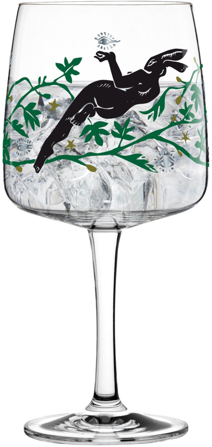 Ritzenhoff Gin Ginglas Karin Rytter Mysterious Hare Gin Glass Shot Glass Crystal Glass 700 ml 3450002