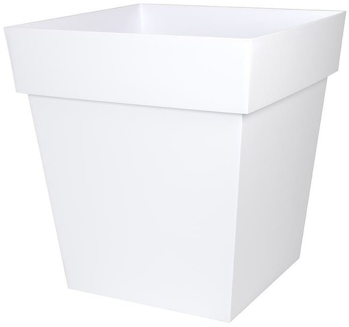 EDA Pot carré Toscane 87 L blanc