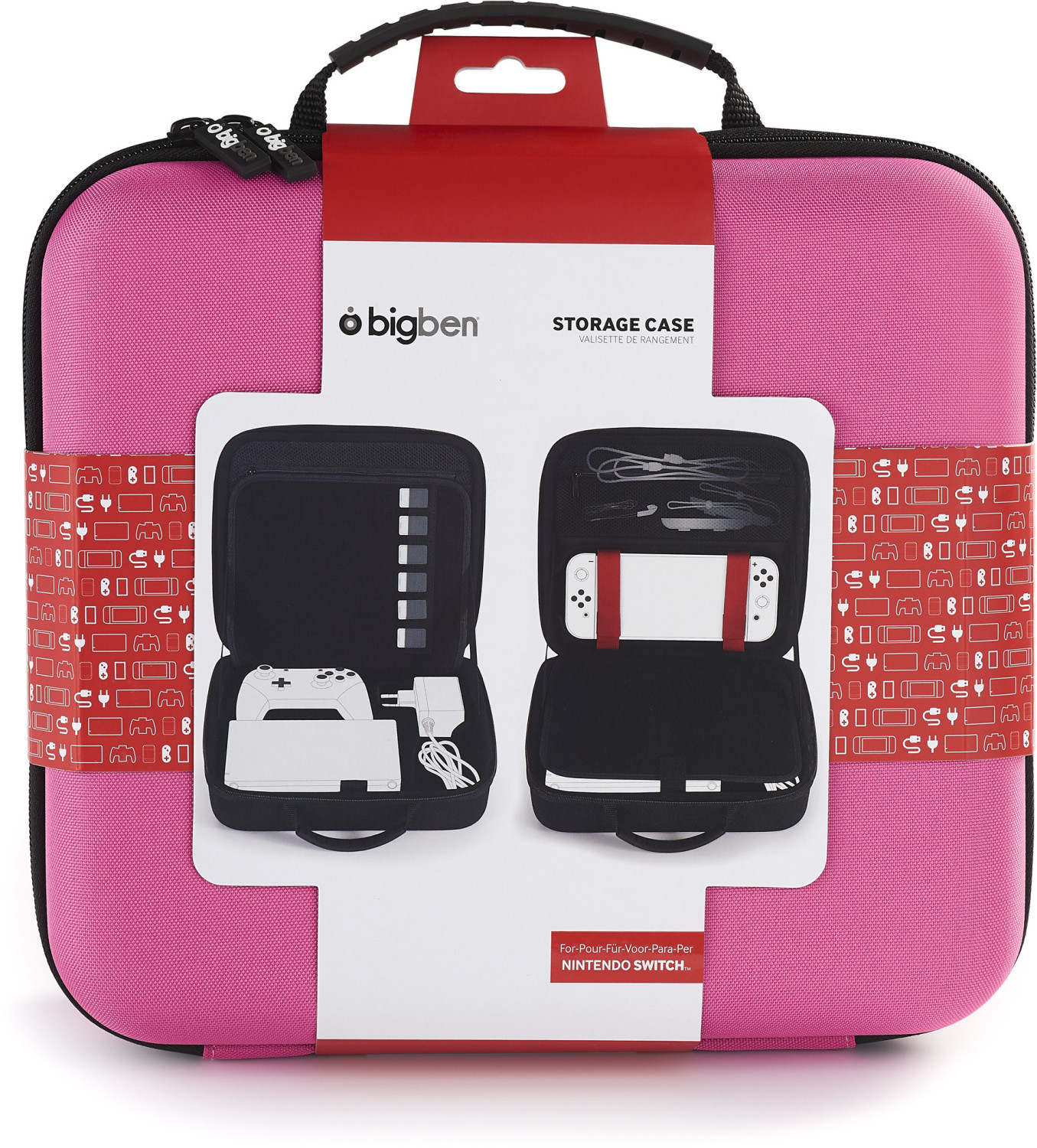 Bigben Nintendo Switch Storage Case rosè