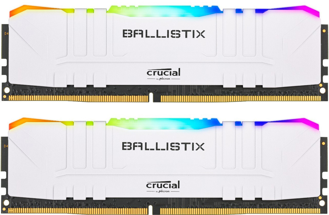 Ballistix TM White RGB Kit 16 Go DDR4-3000 CL15 (BL2K8G30C15U4WL)