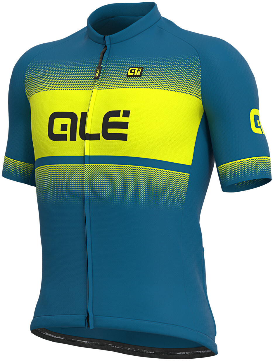 Alé Cycling Solid Blend Trikot Men's azure blue/fluo yellow