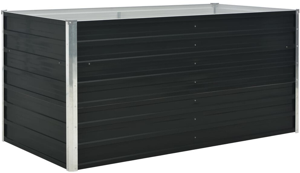 vidaXL Raised bed galvanized steel 160x80x77cm anthracite