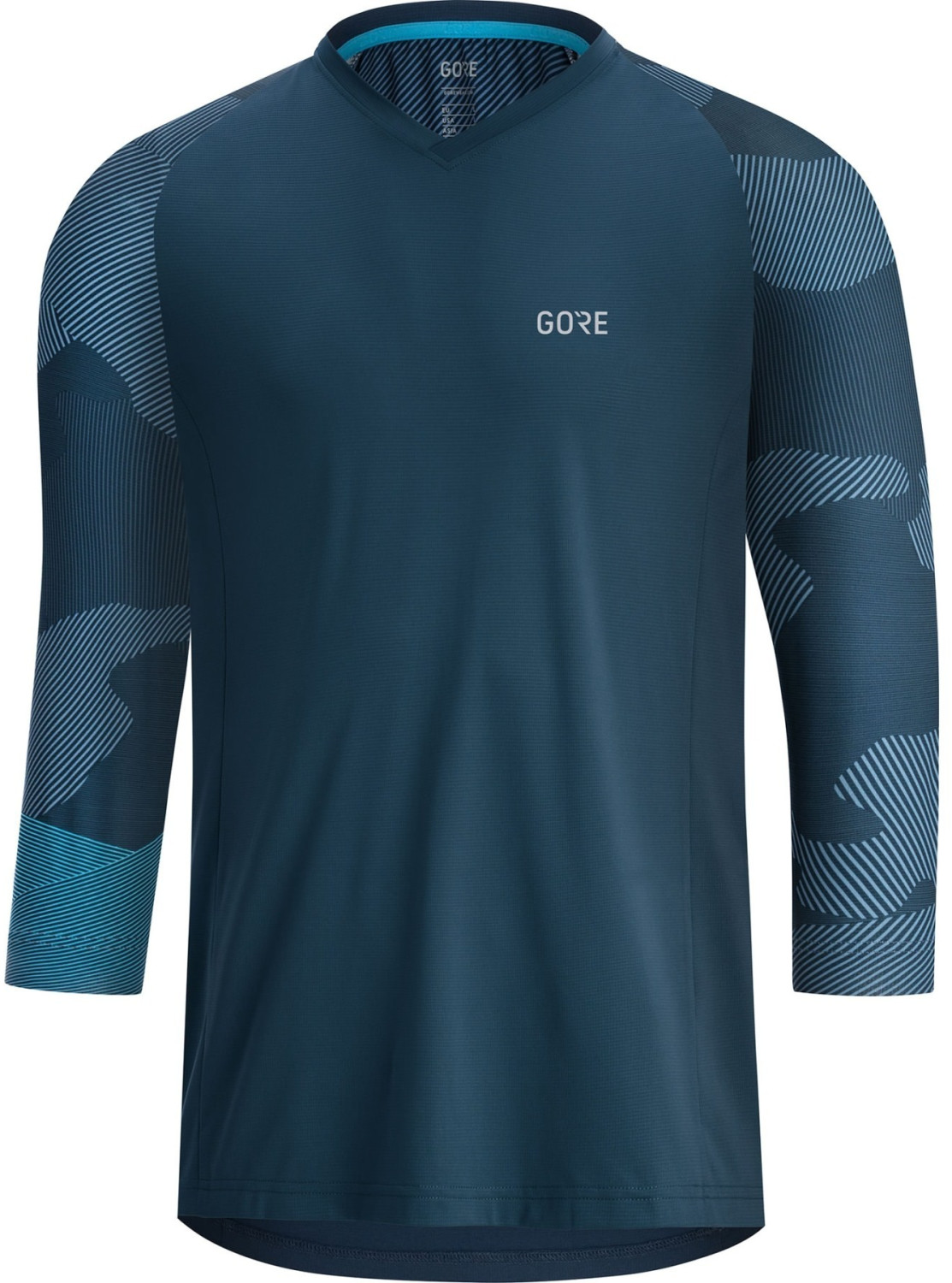 Gore C5 Trail 3/4 Jersey Men deep water blue/dynamic cyan light 2020