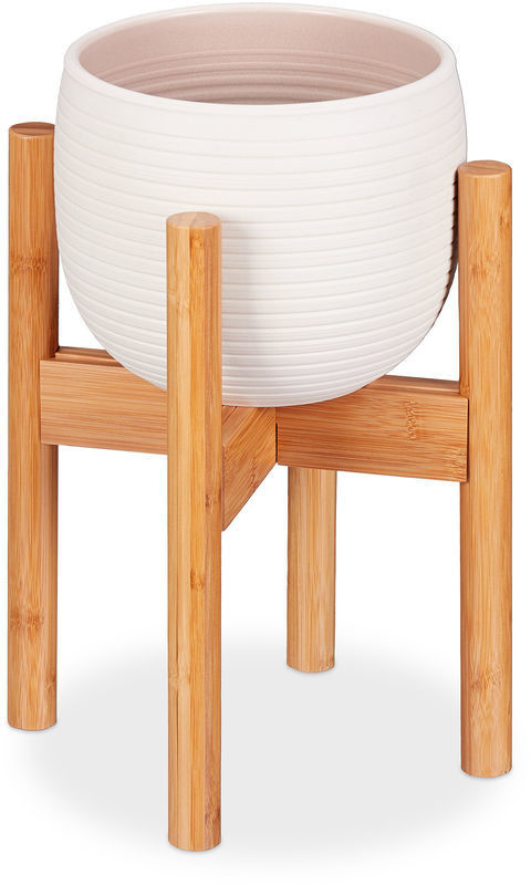 Relaxdays Flower Stand 32 cm natural